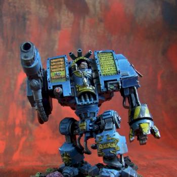 Space Marine Ultramarine Dreadnought by turbo