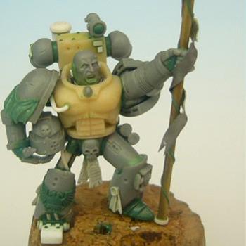 Space Marine and Servitor by nano