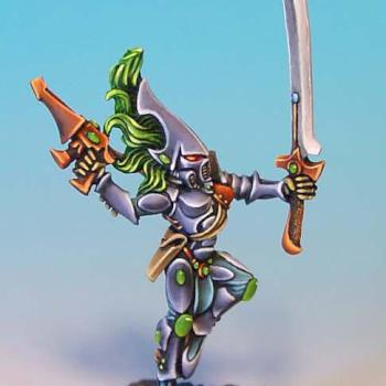 Eldar Howling Banshee on sculpted base by Wappellious