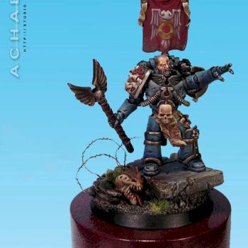 Ultramarine Chaplain by Trovarion