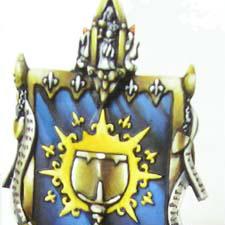 Bretonnian Battle Standard Bearer by kenf