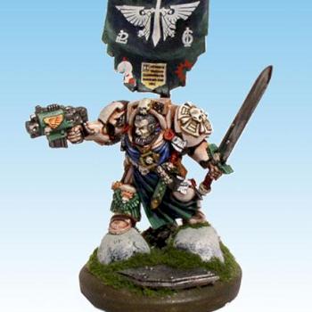 Captain of the Dark angels in Terminator armor by UkkoLOurs