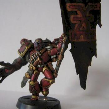 World eaters of Khorne Stendard Bearer by Thorh666