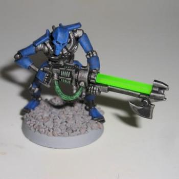 Necron Warrior by elusiveintrovert