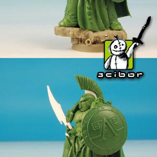 SF Spartan Warrior Greenstuff Sculpture by Scibor