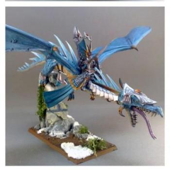 High Elves Lord On Dragon (Better Pic) by darkstudios
