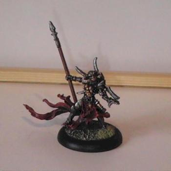 Warwitch Deneghra - Cryx Warcaster by vonbloodbath