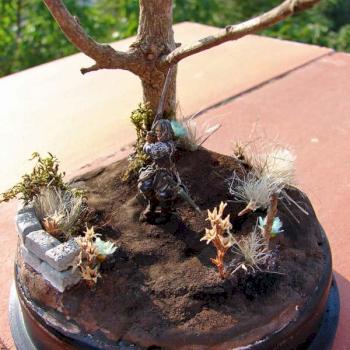 Aragorn on small diorama base by kaosmaster