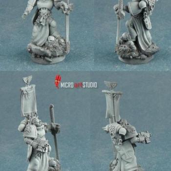 Space Marine Company Champion or Hero by Asmodean