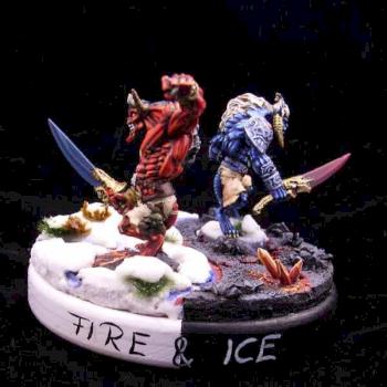 Ying & Yang / Fire & Ice by Serafin