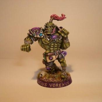 Blood Bowl Ork Starplayer by maxthebigboss
