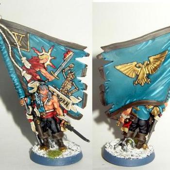 Games Workshop WH40K Vostroyan Standard Bearer by Middle Pillar Path