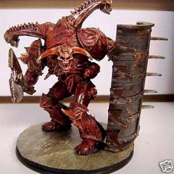 Deamon Prince w/ conveted tower shield by deadredspartan