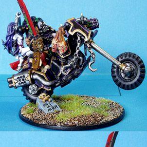 Slaanesh Emperor's Children Biker Lord by hagennz