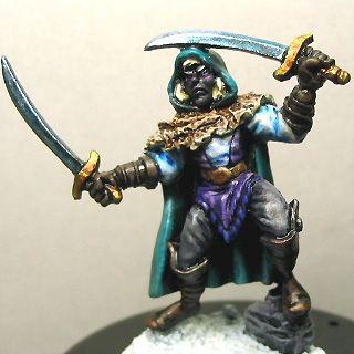 Drizzt standing in the snow by tabithatan