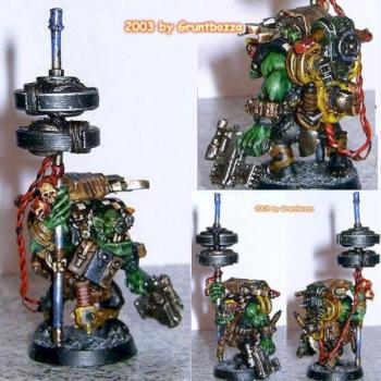 Ork Big Mek with Kustom Force Field by Gruntbozza da Git
