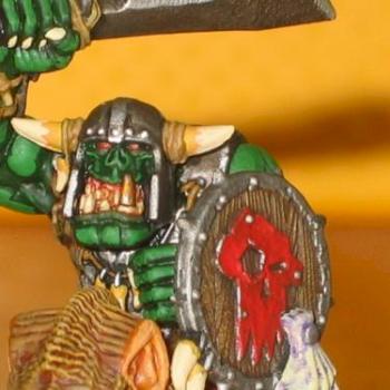 Orc Warboss on boar by lordtrygve