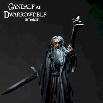 Gandalf at Dwarrowdelf by Yarok