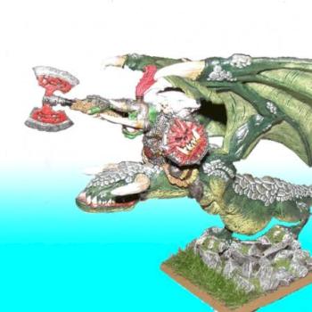Orc Warboss on Wyvern by PawcioK