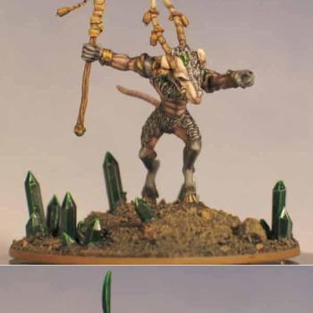 10 mm scale Warmaster Skaven Vermilord conversion by shockfire