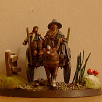 gandalf and frodo on cart by brother of gondor