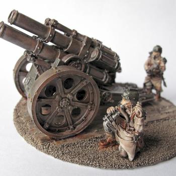 Death Korp of Krieg Thudd Gun and crew by tomcra