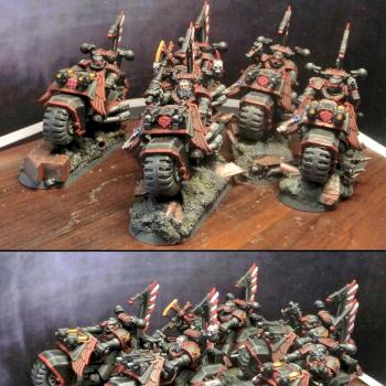 Chaos Space Marine Bikes by Prometheus