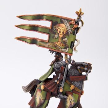 Bretonnian Grail Knight Standard Bearer by nastin