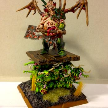 Nurgle Lord on Palanquin of Nurglings by NastyNate