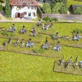 6mm Napoleonic Austrian artillary limbered by pushbike