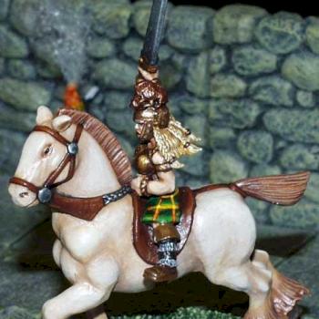 Celtos female mounted warrior by Daya