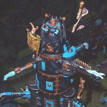 Tzeentch Sorcerer Tower - Chaos W40K Vehicle by AlaricCantonain
