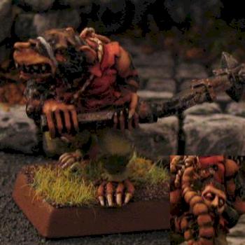 Black Skaven with Flail by Lodin