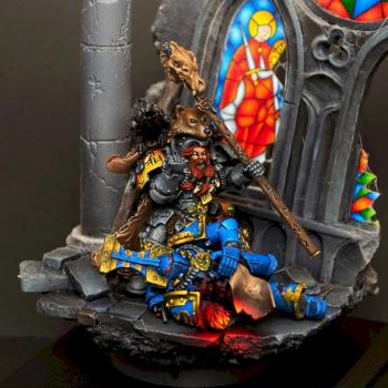 Njal Stormcaller vs. Thousand Sons diorama- Details by Flameon