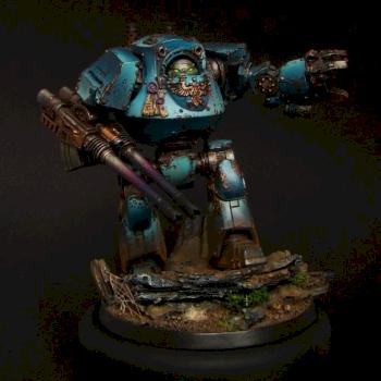 Ultramarines Conteptor Dreadnought by luk_art