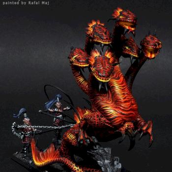 Dark Elves Fire War Hydra by BloodyBeast.com