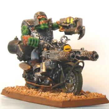 Nobz Ork on Bike by Meduse