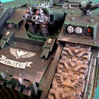Dark Angels Land Raider (detail 2) by sammael 4