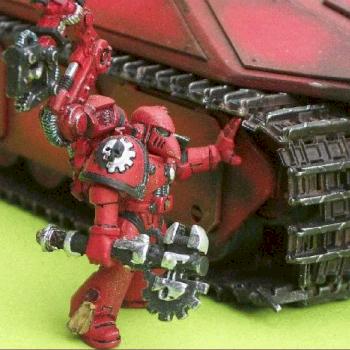 Techmarine at work by Red Ram