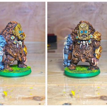Totem Troll Punga Miniatures #bloodbowl #naf #fantasyfootbal by Miniatures Guild