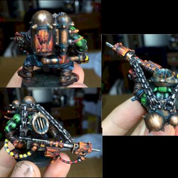 ORK BURNA BOYZ with steampunk mask Ned by slannn