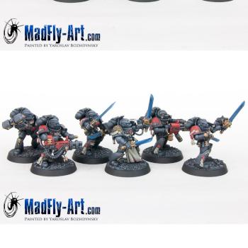Grey Knights Strike Squad by MadFlyArtStudio