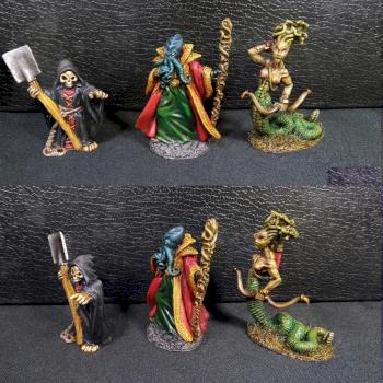 Bathalian, Medusa, Mr. Bones by Ciicciopiu