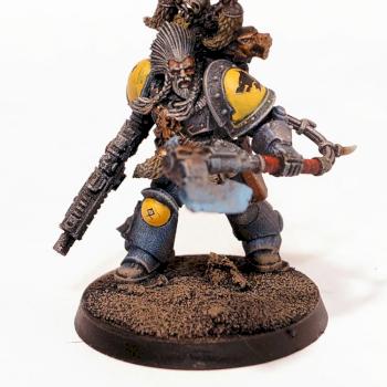 Space Wolf Primaris Battle Leader w/ Power Axe by Grim Factorum