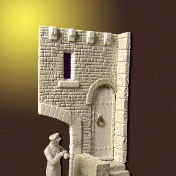Castle gate in 54mm scale by LLminiats