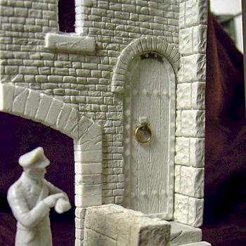 Castle gate in 54mm scale by LLminiats