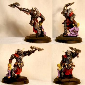 Mordheim beastman champion by pantalones