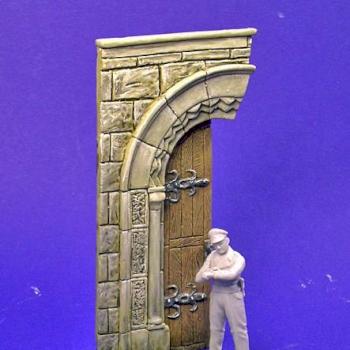 Church door painted by LLminiats
