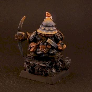 Dwarf miner in dark by ZHaDum