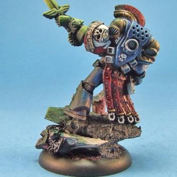 Ultra marines Honour Guard Chapter Champion. by demonherald